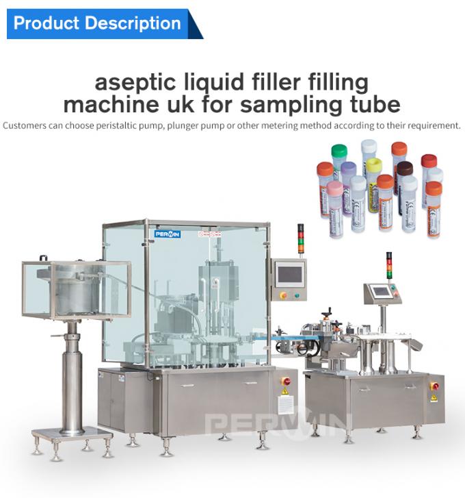 SUS316L 40p/Min Test Tube Filling Machine With Feeder Turntable