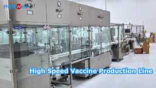 Animal vaccine filling production line in Texas USA
