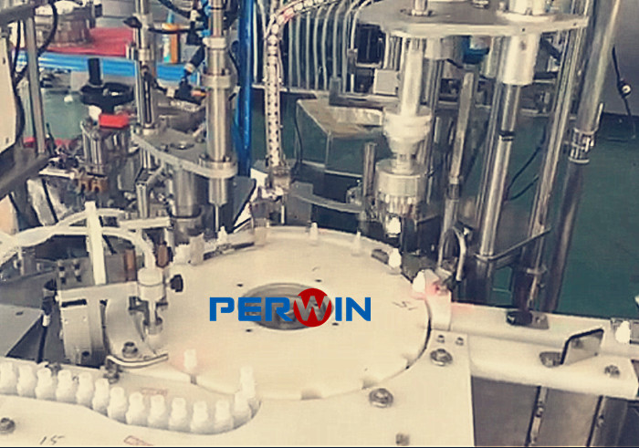 Compact 30ml Sterile Eye Drop Filling Machine Controlled By PLC